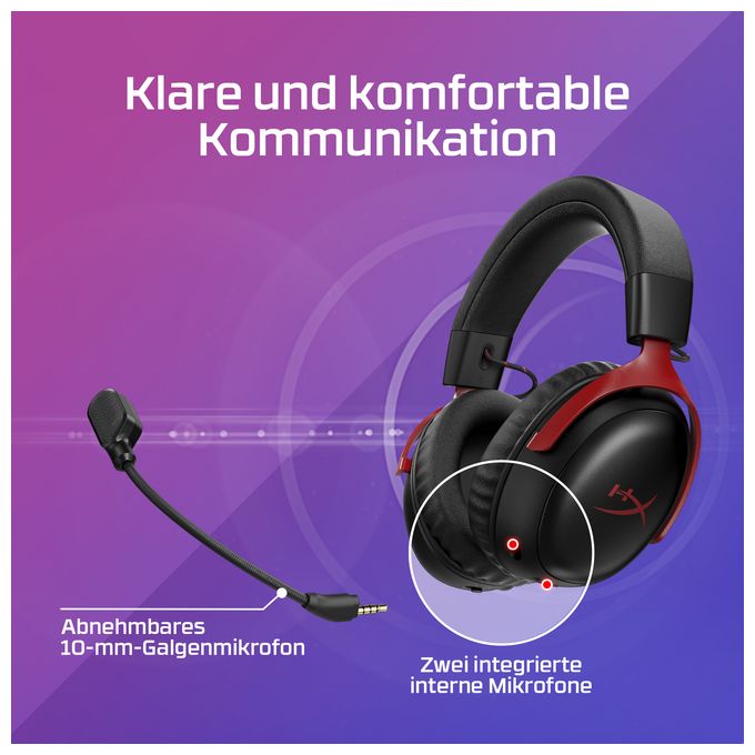 Over Ear Bluetooth Kopfhörer kabellos 120 h Laufzeit  Cloud III (Schwarz) 
