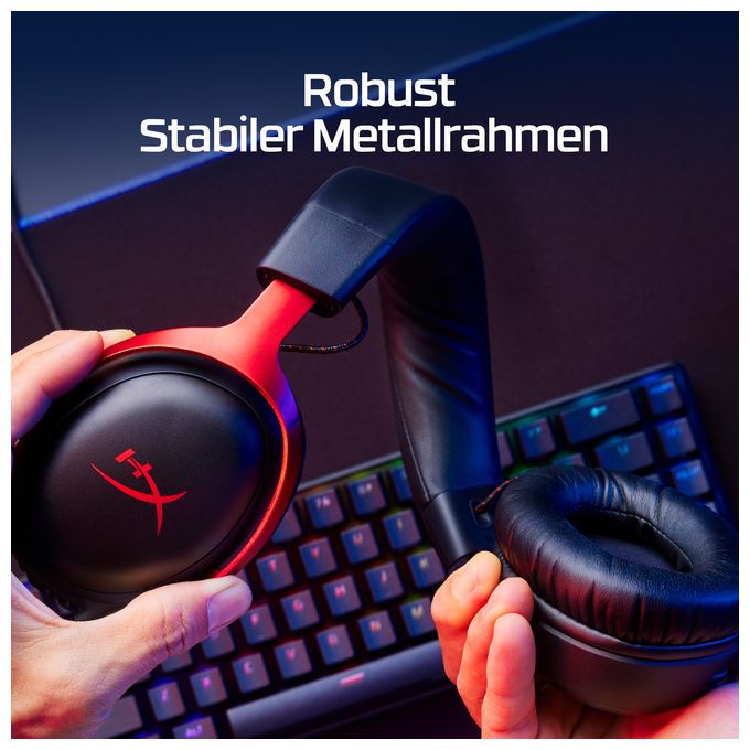 Over-Ear Gaming Kopfhörer kabelgebunden USB Typ-C  Cloud III Gaming (Schwarz/Rot) 