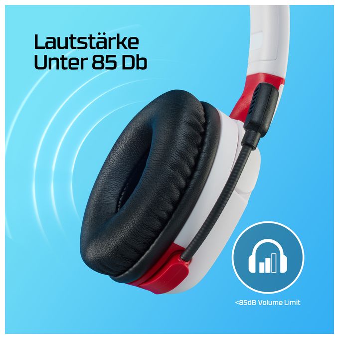 Ohraufliegender Bluetooth Kopfhörer kabellos  Cloud Mini Gaming (Weiß) 
