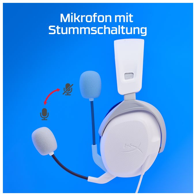 Over Ear Kopfhörer kabelgebunden  Cloud Stinger II (Weiß) 