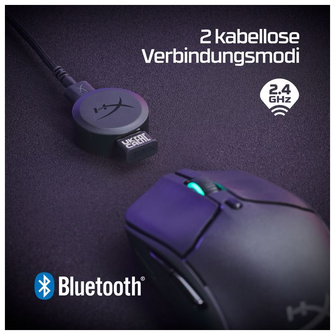 26000 DPI Gaming Maus  HyperX Pulsefire Haste 2 Wireless (Weiß) 