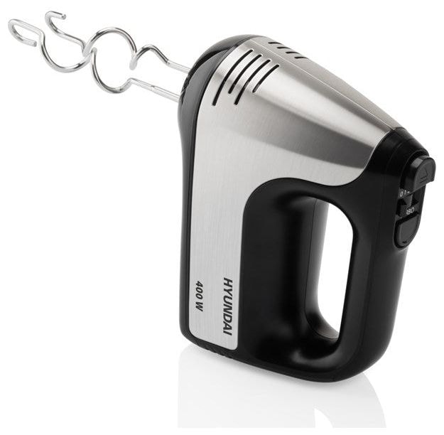 Handmixer 400 W 5 Stufen  HM708 (Schwarz, Edelstahl) 