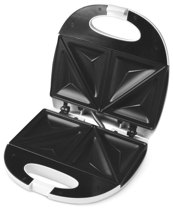 Sandwichmaker 750 W für 2 Sandwiches  SM626 (Weiß) 