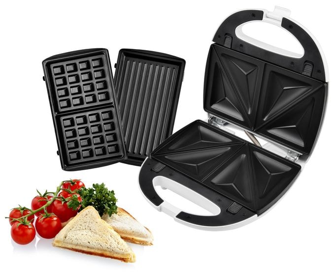 Sandwichmaker 700 W für 4 Sandwiches  SM627 (Weiß) 