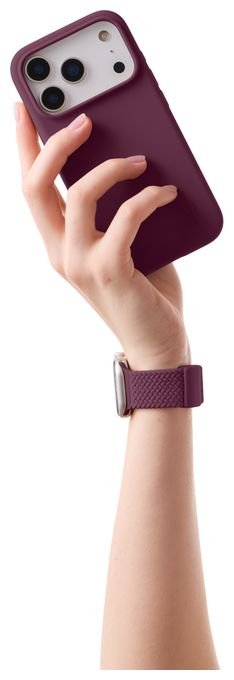 Armband 22 mm Apple Watch 38/40/41/42 (Series10)  Soft Braid Watch Band (Violett) 