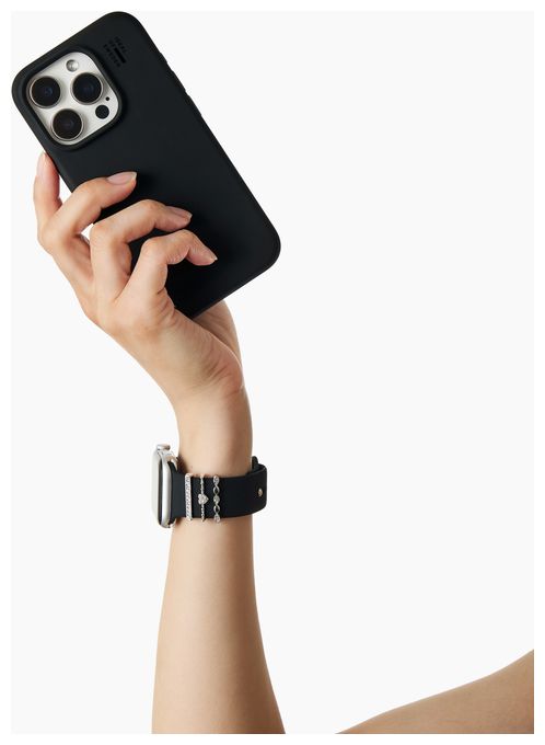 Armband 20 mm Apple Watch 38/40/41/42 (Series10) - M/L  IDSWB-3842-ML-01 (Schwarz) 