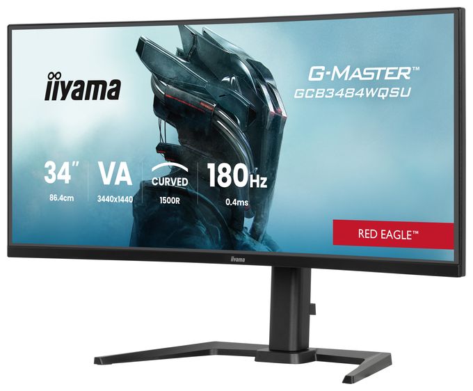 Quad HD Monitor 86,4 cm (34 Zoll) 21:9 0,4 ms 500 cd/m²  G-Master GCB3484WQSU-B1 (Schwarz) 