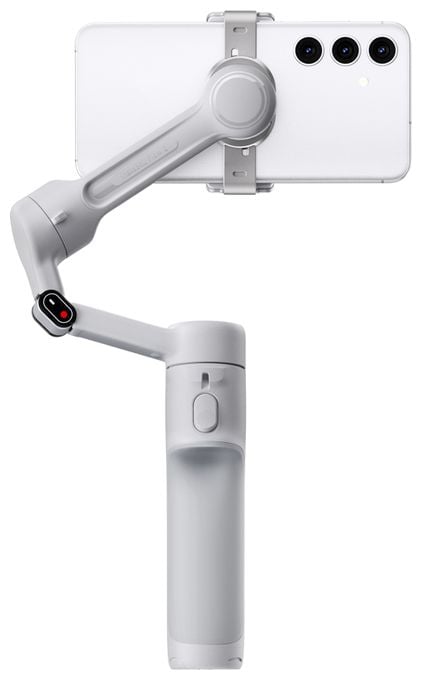 Stativ Gimbal für Smartphone faltbar Bluetooth  Flow 2 AI Tracker Bundle (Hellgrau) 
