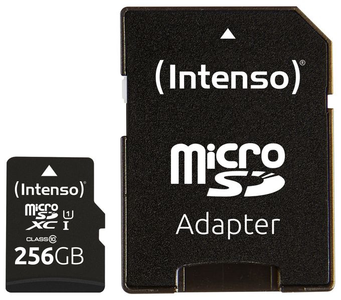 MicroSD Speicherkarte 256 GB Class 1 (U1) Klasse 10 3423492 Premium 