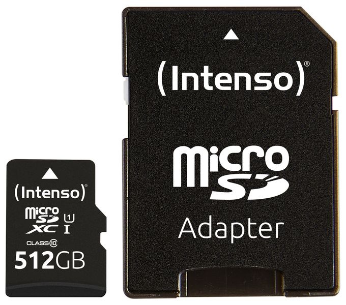 MicroSD Speicherkarte 512 GB Class 1 (U1) Klasse 10 3424493 