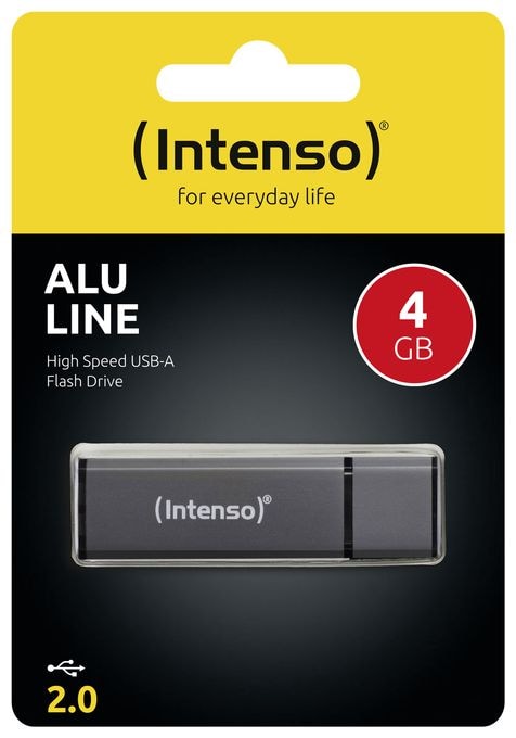 USB Typ-A Stick 4 GB  Alu Line (Anthrazit) 