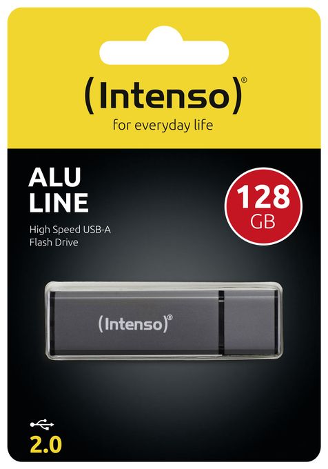 USB Typ-A Stick 128 GB  Alu Line (Anthrazit) 