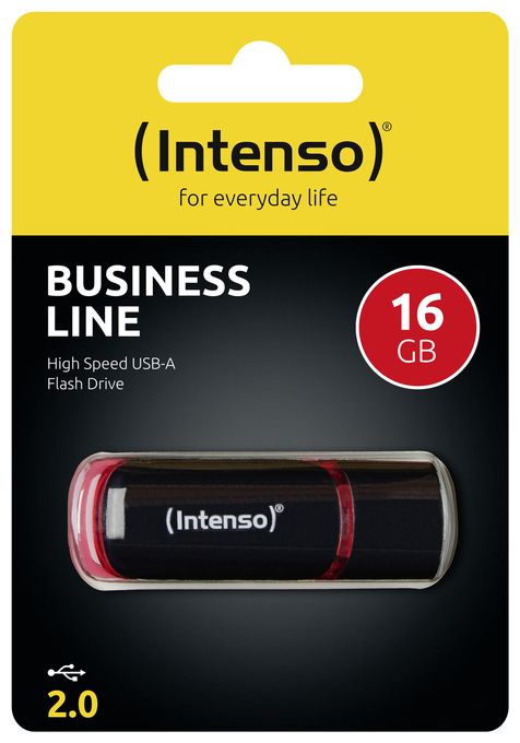 USB Typ-A Stick 16 GB  Business Line (Schwarz, Rot) 