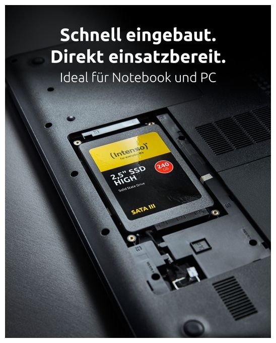 480 GB SSD Serial ATA III 2.5"  High Performance (Schwarz) 