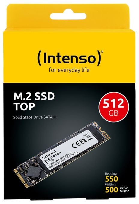 512 GB SSD Serial ATA III M.2  Top (Grün) 