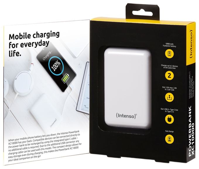 10000 mAh Powerbank USB Typ-C  XC (Weiß) 