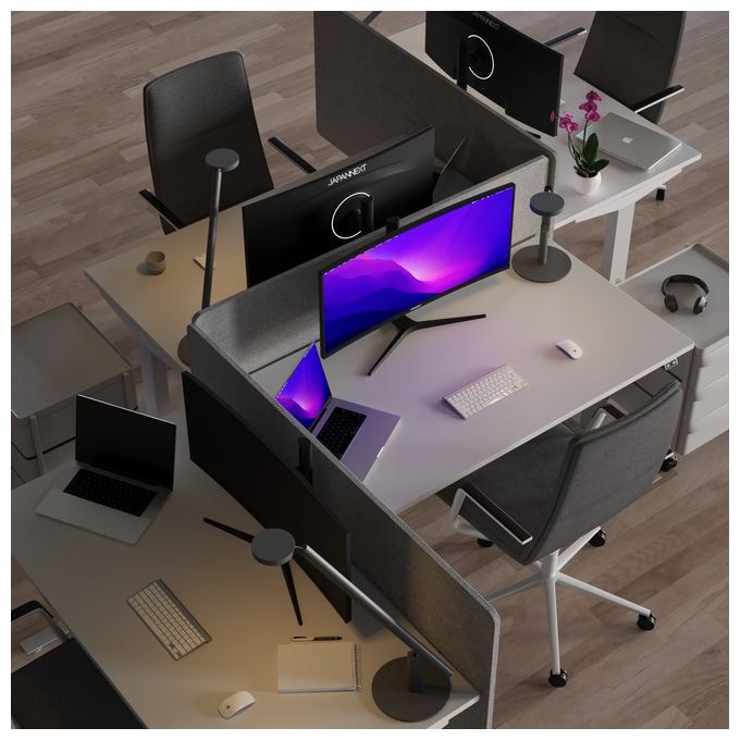 Quad HD Monitor 86,4 cm (34 Zoll) 21:9 5 ms 300 cd/m²  JN-IPS340UWQHD60C-C65W-HS (Schwarz, Silber) 
