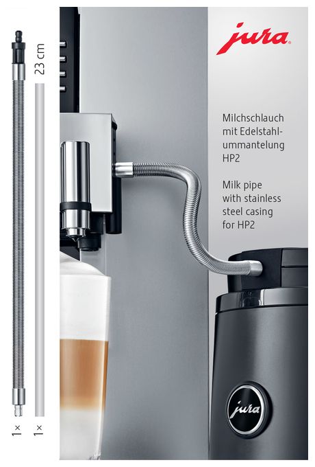 Milchschlauch  24113 Milchschlauch HP2 mit Edelstahlummantelung (Edelstahl) 