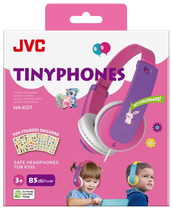 Over Ear Kopfhörer Kabelgebunden  HA-KD7 (Pink, Violett) 