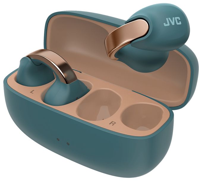 In-Ear Bluetooth Kopfhörer Kabellos TWS IPX4 USB Typ-C  HA-NP1T (Blau, Gold) 
