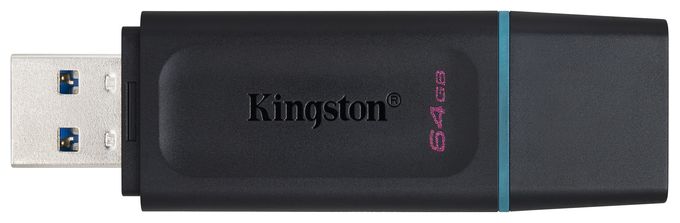USB Typ-A Stick 64 GB  DataTraveler Exodia (Schwarz, Türkis) 