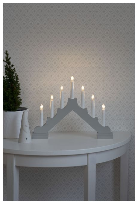 LED 280 mm Warmweiß Batterie/Akku 2322-205 Santa und Kinder mit Musik 14,5cm 