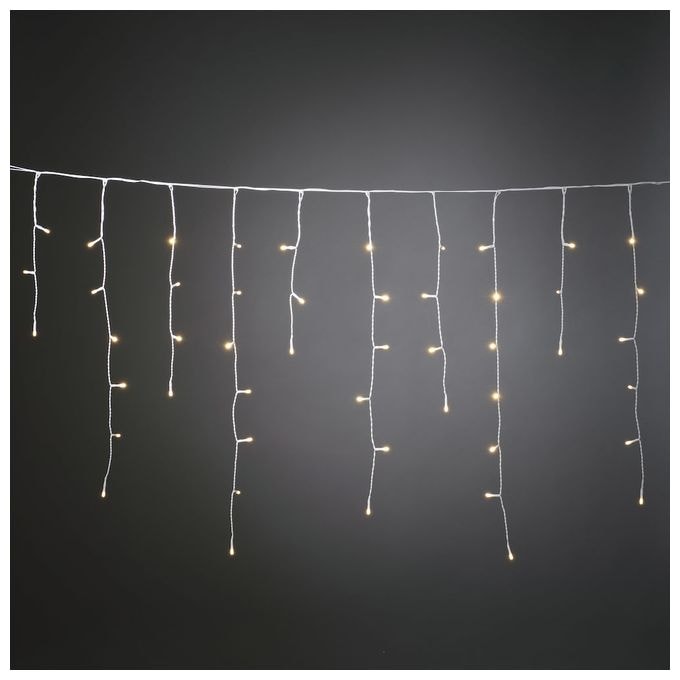 LED 3500 mm Ultra-Warmweiß(2500K) Warmweiß Batterie/Akku 3739-132 Lichtervorhang Eisregen 