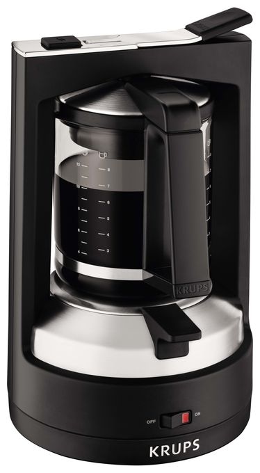 12 Tassen Filterkaffeemaschine 1,2 l  KM4689 T 8.2 Druckbrüh-Automat (Schwarz) 
