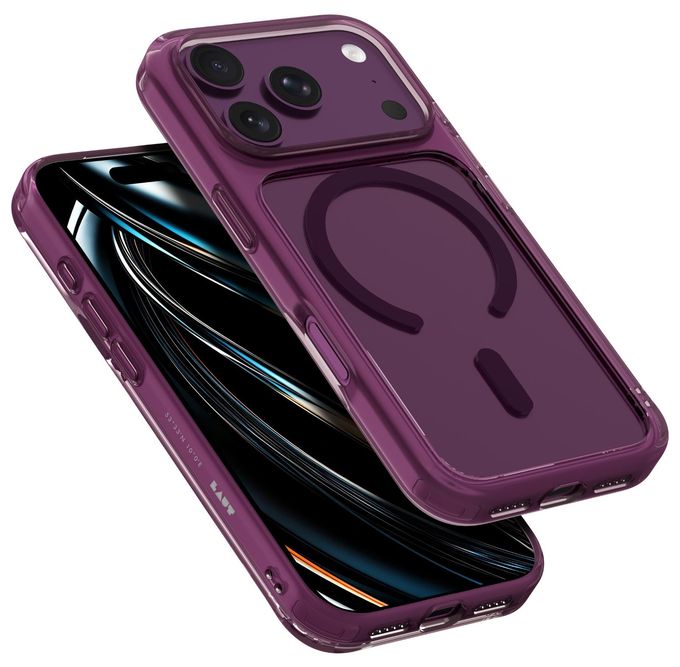 Cover für Apple iPhone 18 Pro (Burgund, Transparent) Crystal Fluro 