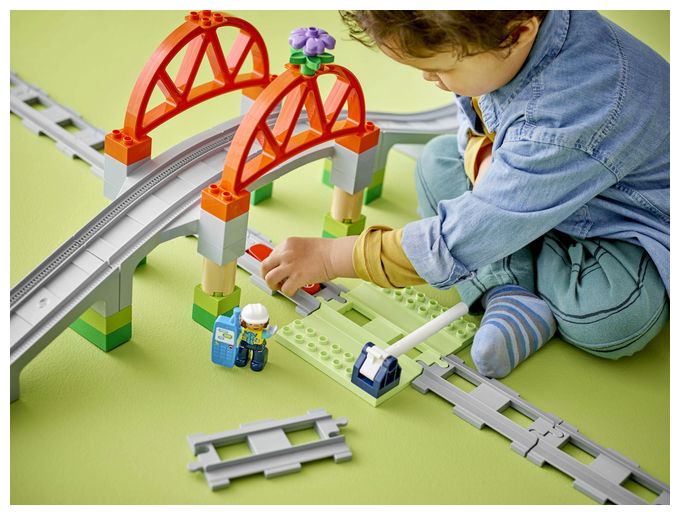 Eisenbahnbrücke und Schienen – Erweiterungsset 