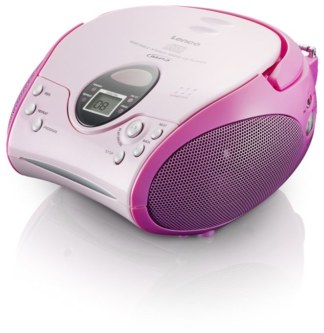 CD Payer FM Radio  SCD-24 (Pink) 
