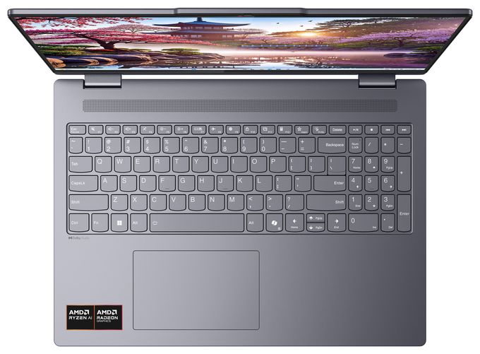 WUXGA Notebook 40,6 cm (16 Zoll) 1920 x 1200 Pixel 512 GB SSD Windows 11 Home AMD Ryzen 5 max. 4,8 GHz  IdeaPad 5 2-in-1 16AKP10 Copilot+ (Grau) 