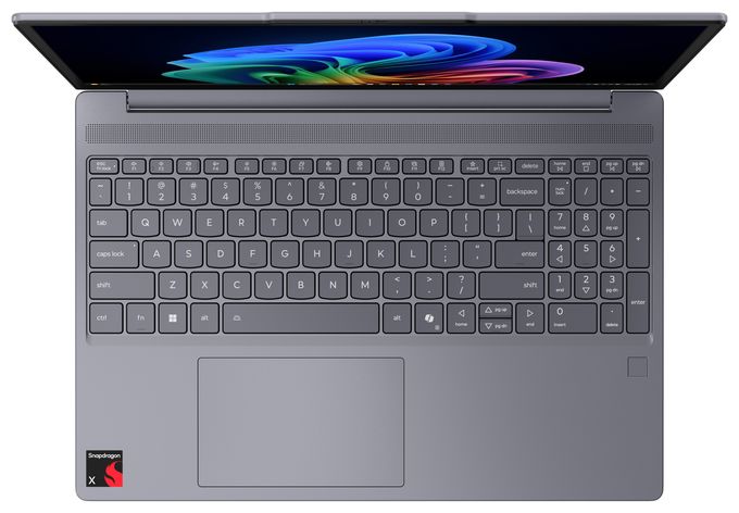 WUXGA Notebook 38,9 cm (15.3 Zoll) 1920 x 1200 Pixel 1 TB SSD Windows 11 Home Qualcomm Snapdragon max. 3 GHz  IdeaPad Slim 3 15Q8X10 Copilot+ (Grau) 