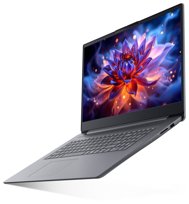 Full HD Notebook 43,9 cm (17.3 Zoll) 1920 x 1080 Pixel 512 GB SSD Windows 11 Home Intel Core 5 max. 4,6 GHz  IdeaPad Slim 3 17IWC11 (Grau) 