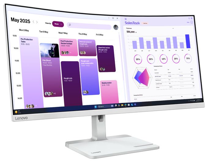 Quad HD Monitor 86,4 cm (34 Zoll) 21:9 6 ms 350 cd/m²  L34W-4C (Grau) 