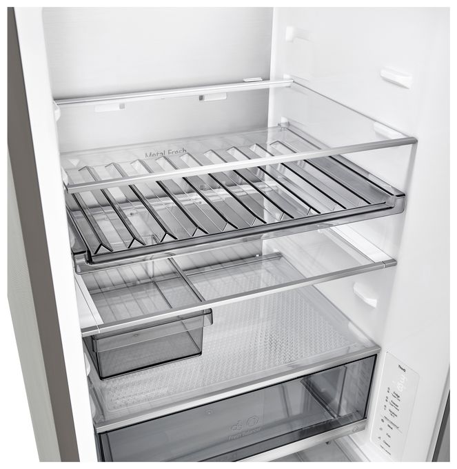 220 l / 113 l Kühl-Gefrierkombi freistehend NoFrost 108 kWh Jahr  GBBS514AMB (Edelstahl) 