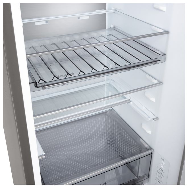 262 l / 113 l Kühl-Gefrierkombi freistehend NoFrost 175 kWh Jahr  GBBS524CPY (Silber) 