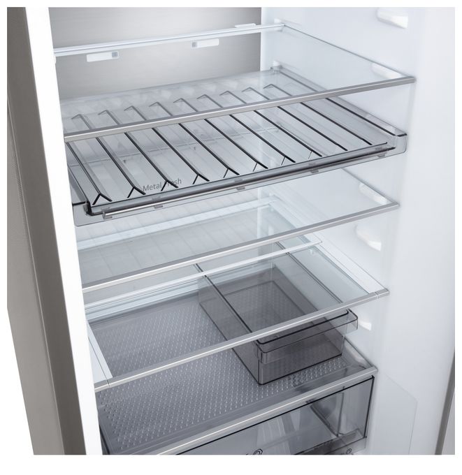 262 l / 113 l Kühl-Gefrierkombi freistehend 112 kWh Jahr  GBBS525APY (Silber) 