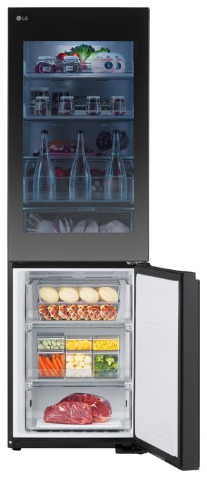 239 l / 110 l Kühl-Gefrierkombi freistehend NoFrost 172 kWh Jahr  GBG5160CEV (Schwarz) 
