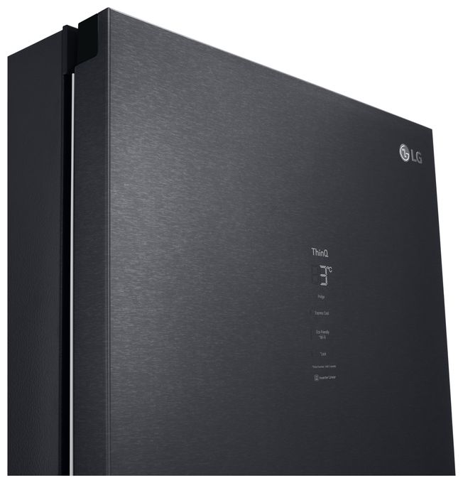 386 l / 386 l Kühlschrank freistehend EEK: C 77 kWh Jahr  GLM71MCCSX (Schwarz) 