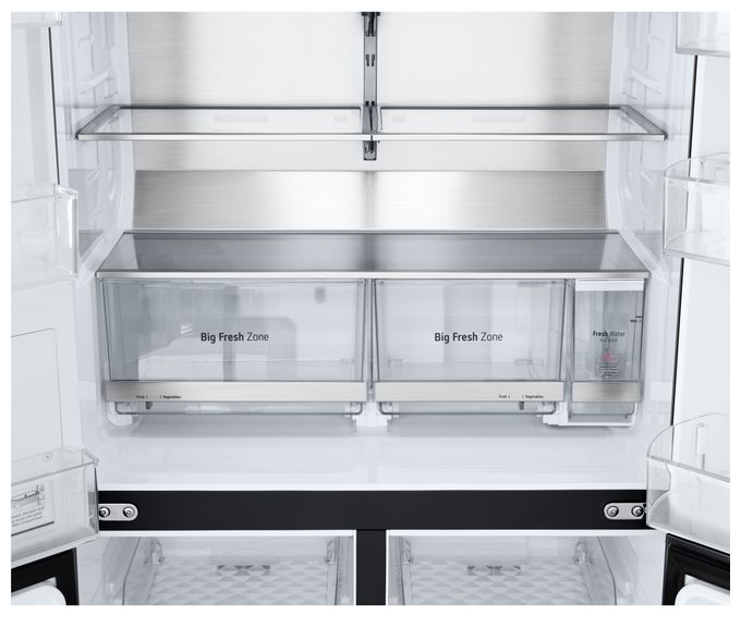Side-by-Side Kühl-/ Gefrierkombination 384 l / 261 l 230 kWh NoFrost 1792 mm x 914 mm  GMF961EV6C (Schwarz) 