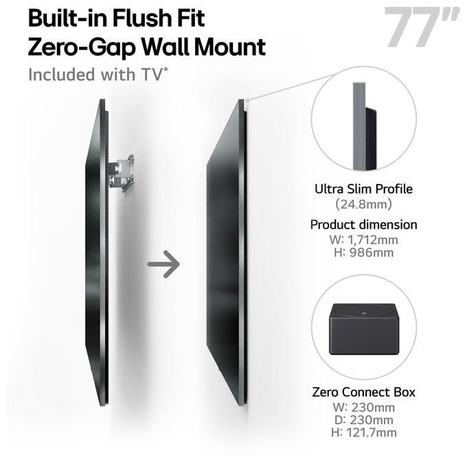 OLED 2,46 m (97 Zoll) Fernseher 4K Ultra HD VESA 600 x 400 mm OLED97M59LA 