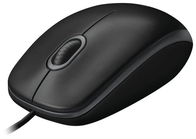 800 DPI Büro Maus Optisch  B100 (Schwarz) 
