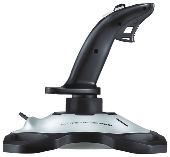 Digital Joystick für PC  Extreme 3D Pro (Schwarz, Weiß) 