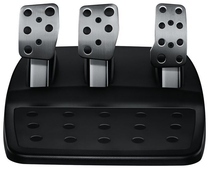 Analog Lenkrad + Pedale für PC, PlayStation 4, PlayStation 5, Playstation 3  G29 (Schwarz) 