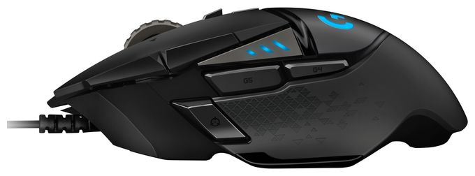 25600 DPI Gaming Maus Optisch  G502 Hero (Schwarz) 