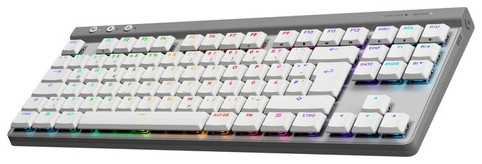 RGB-LED Gaming Tastatur RF Wireless + Bluetooth 2.4 GHz  G515 (Weiß) 