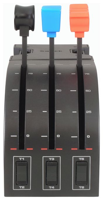 Analog / Digital Flugsimulation für PC  Pro Flight Throttle Quadrant (Schwarz) 