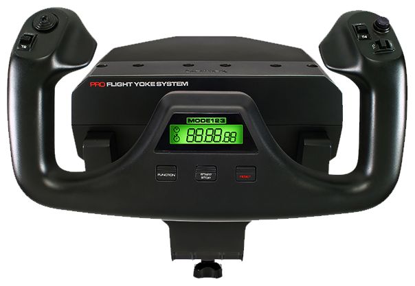 Analog / Digital Flugsimulation für PC  Pro Flight Yoke System (Schwarz) 