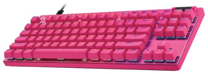 LED Gaming Tastatur USB  Pro X TKL Rapid (Pink) 